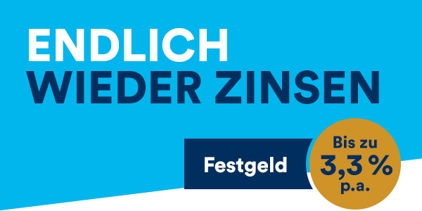 ENDLICH WIEDER ZINSEN